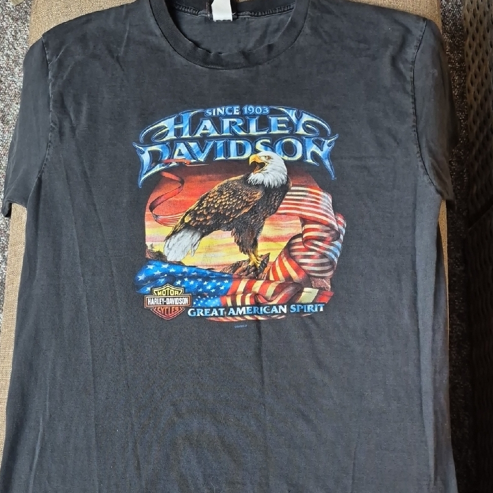 Harley-Davidson Black Graphic T-Shirt for Men